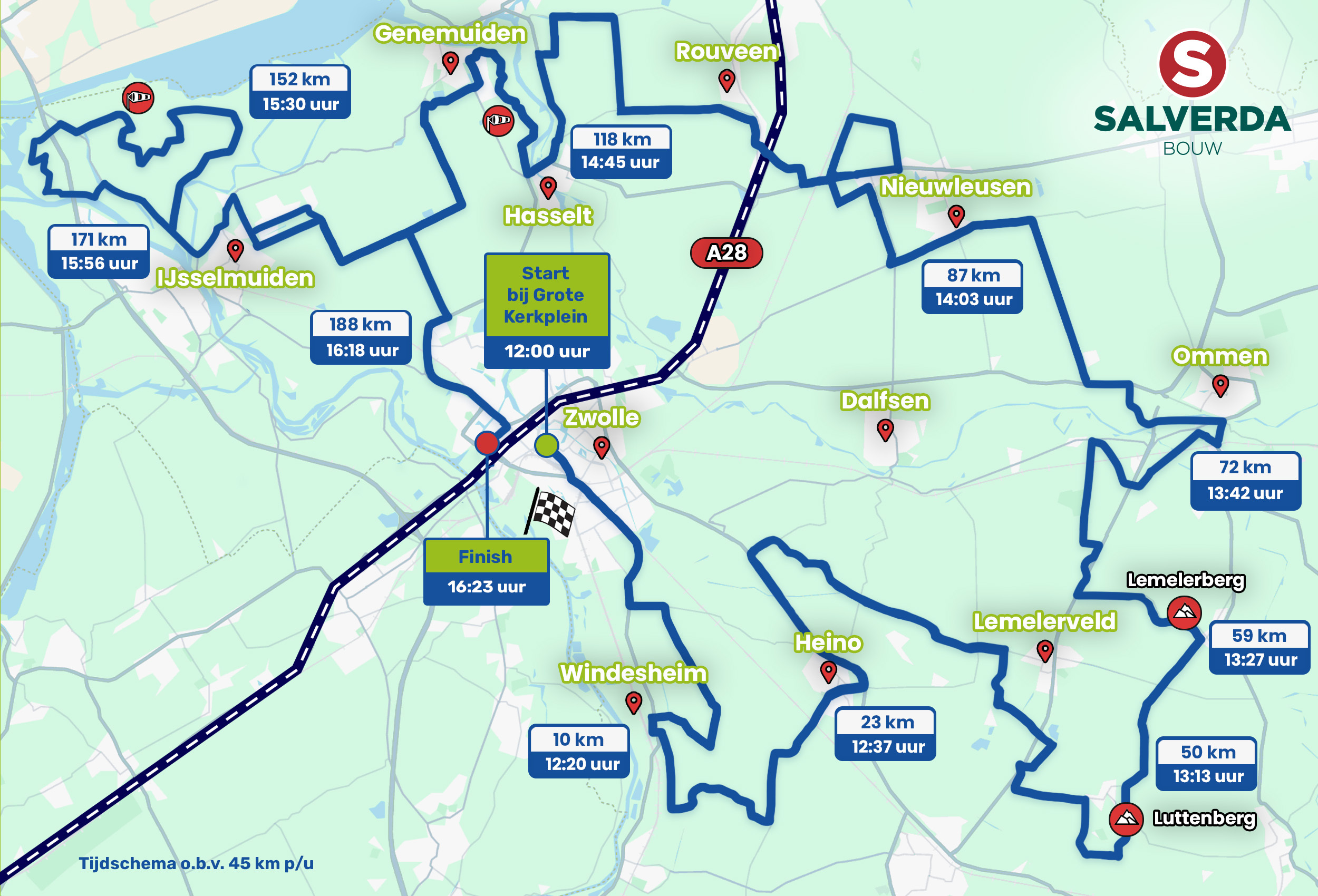 Route Ster van Zwolle 2026